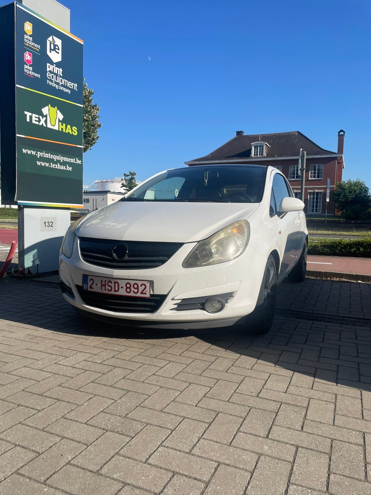 Opel corsa 2009 1.4, Auto's, Voorwielaandrijving, Zwart, Wit, Handgeschakeld