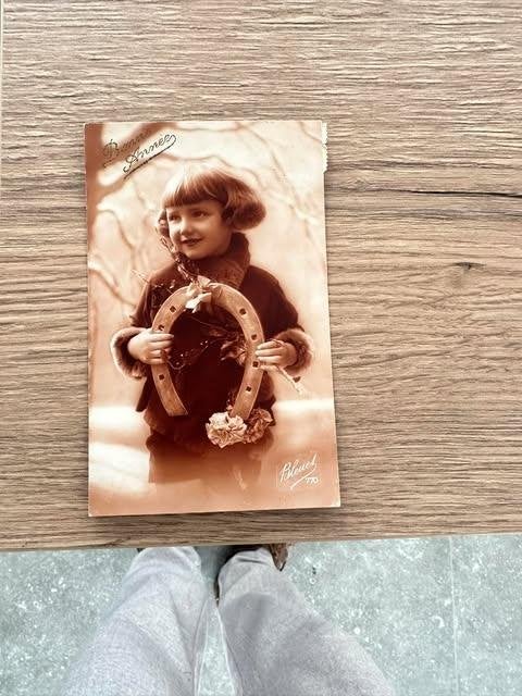 carte postale bonne année 1928 Ypres, Enlèvement ou Envoi, 1920 à 1940, Affranchie, (Jour de) Fête