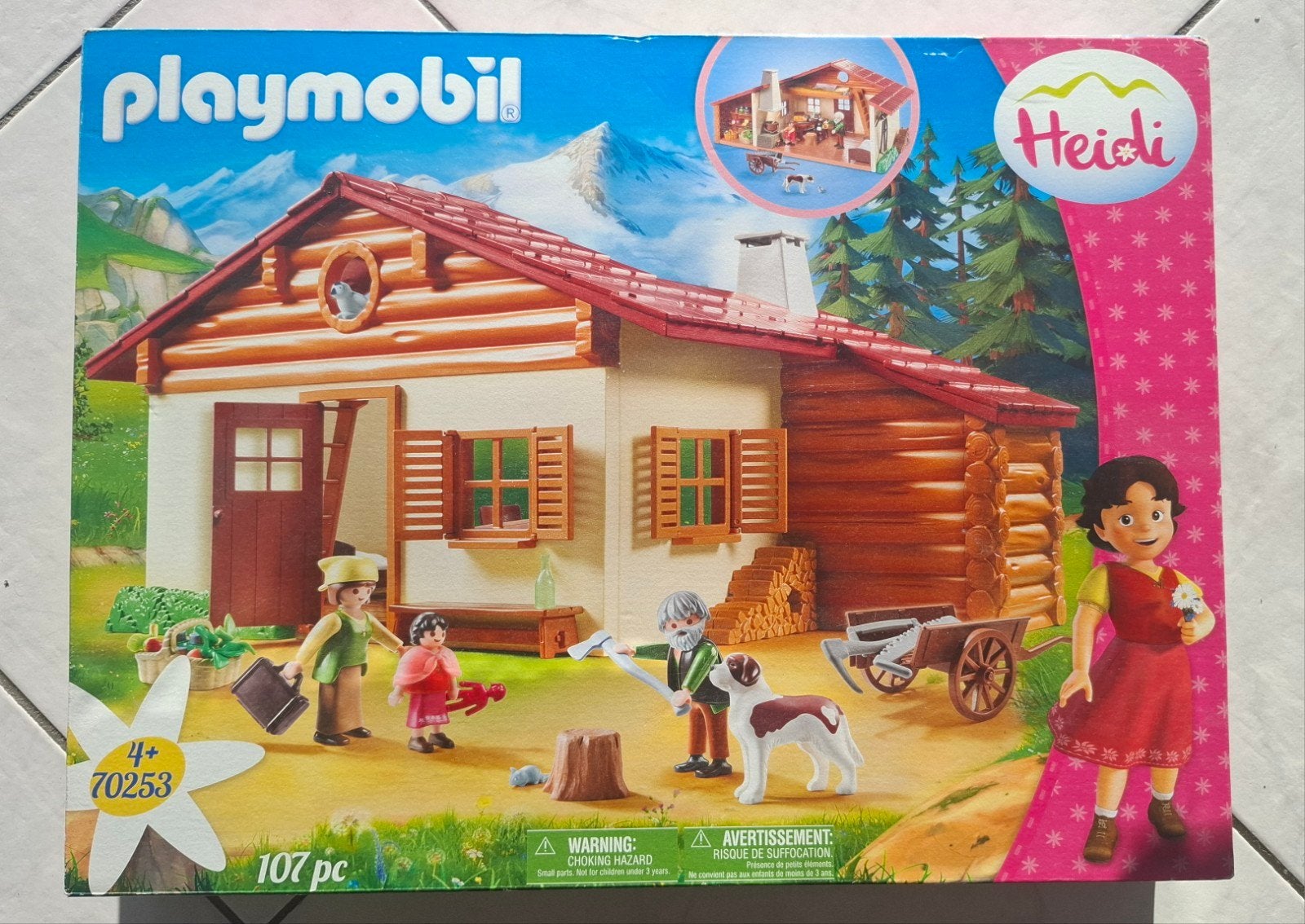 Nieuw: PLAYMOBIL Heidi 70253 – Heidi met grootvader bij de a, Gebouw, Complete set, Nieuw, Ophalen of Verzenden
