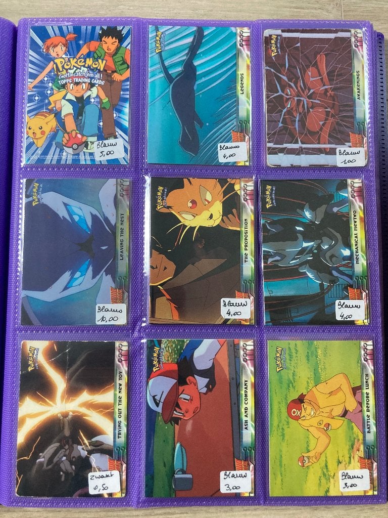 Pokémon: Topps Mewtwo the movie, Hobby en Vrije tijd, Ophalen of Verzenden, Zo goed als nieuw, Losse kaart, Foil
