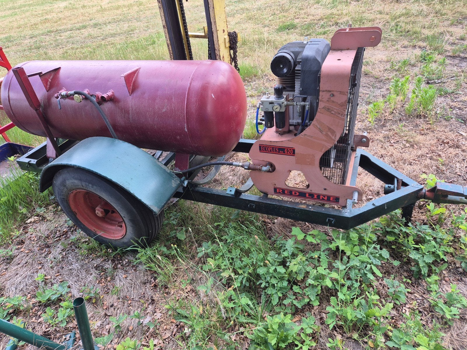 Compressor voor tractor, Ophalen