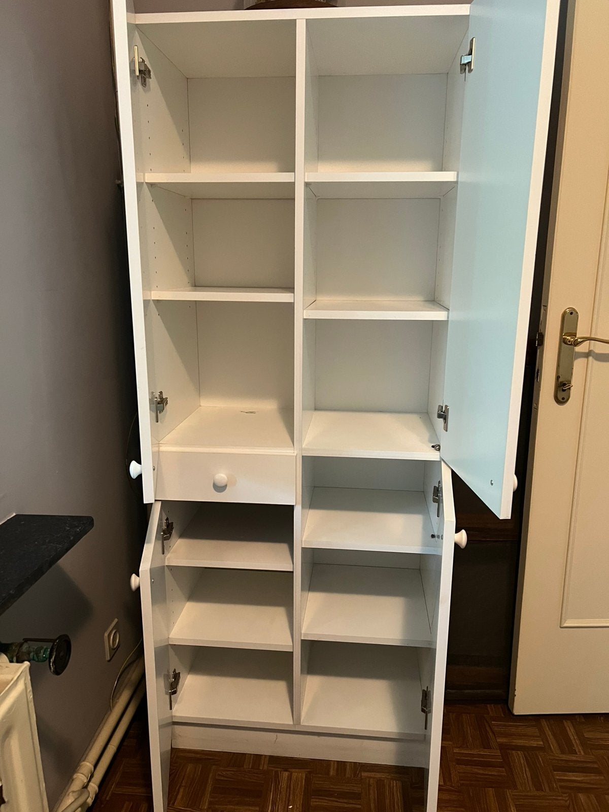Witte kast, Ophalen, Gebruikt