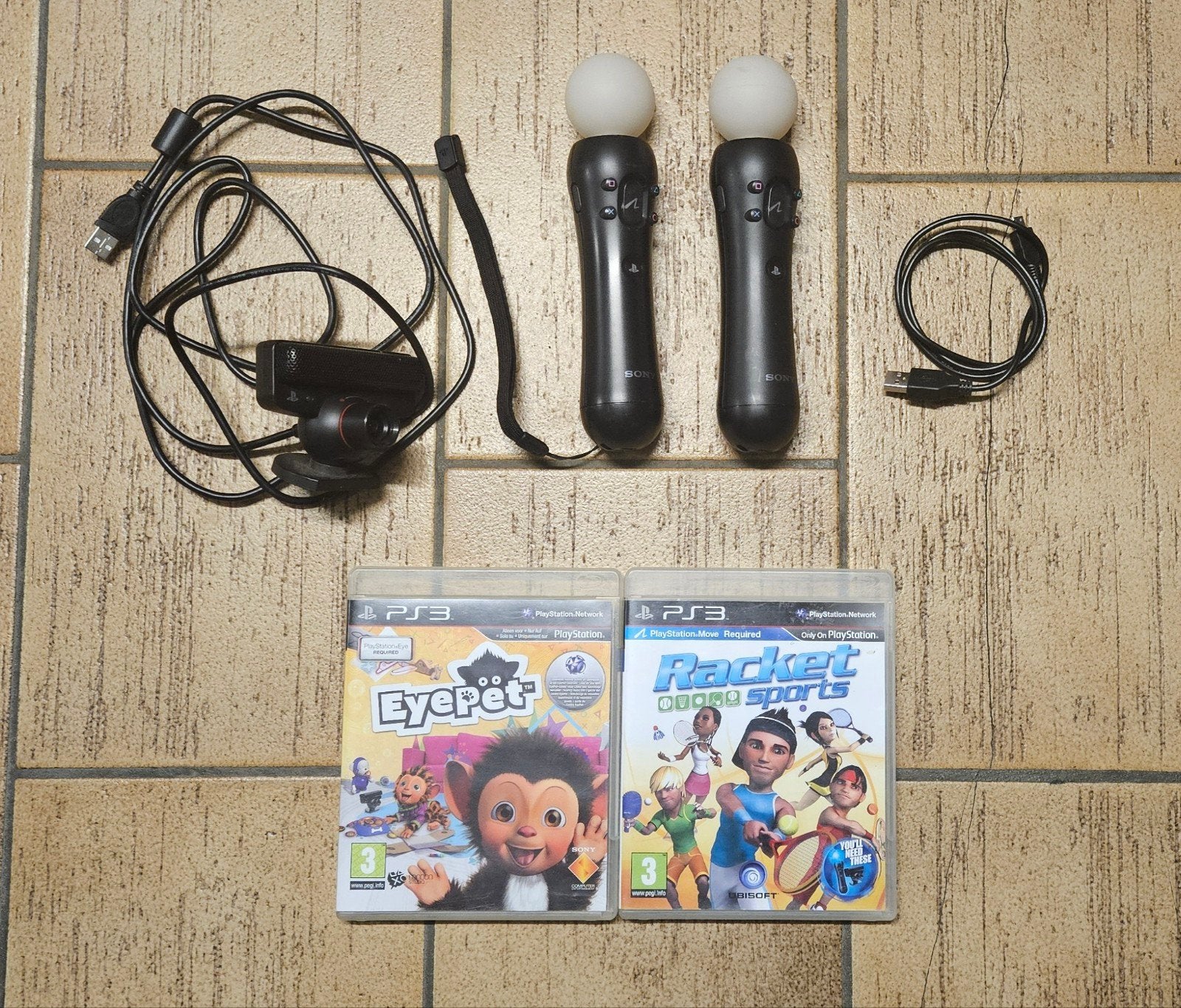 PlayStation 3 Move Motion Controllers met spelletjes te koop, Sans fil, Enlèvement ou Envoi, PlayStation 3, Comme neuf