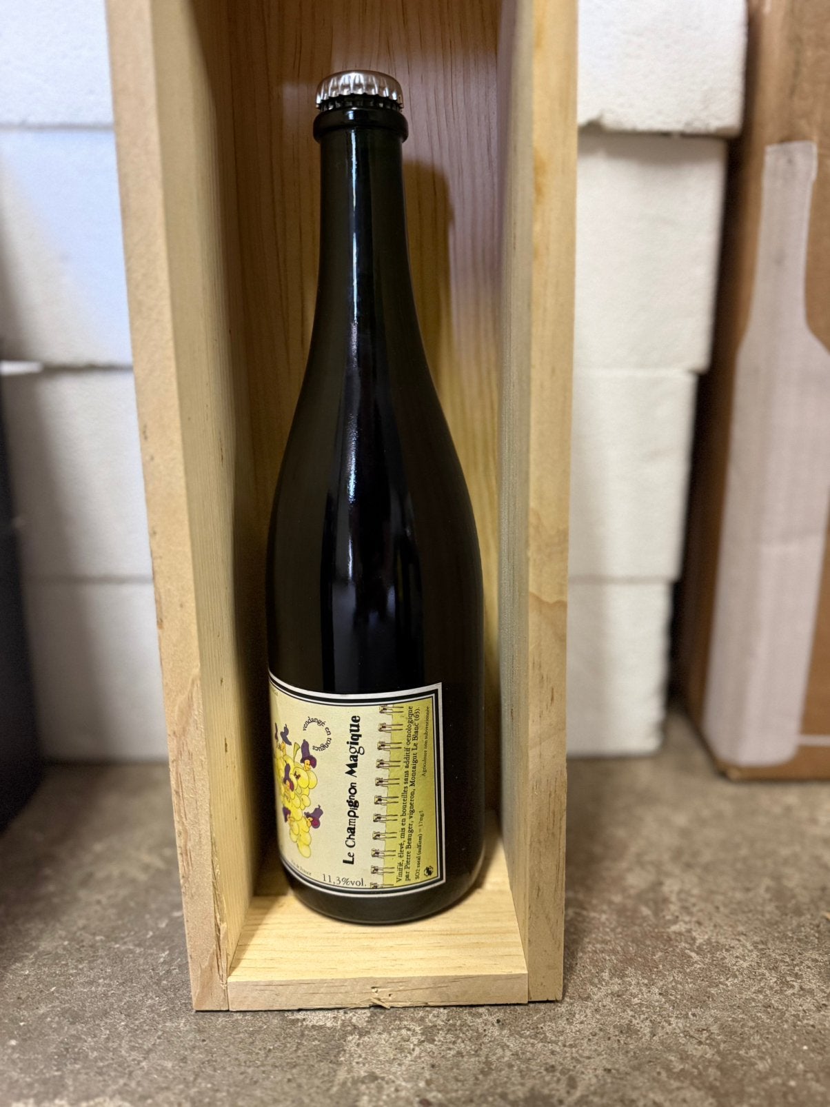 Rare : champignon magique de chez Pierre Beauger, Collections, Neuf, Enlèvement ou Envoi, Pleine, Vin blanc