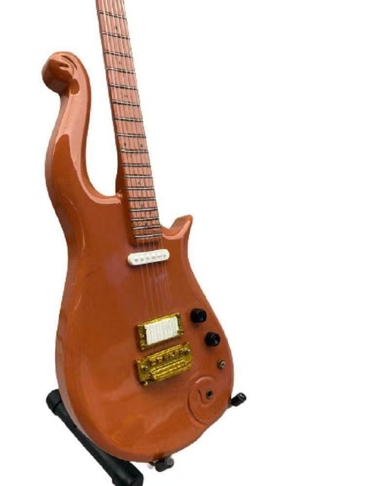 Miniatuurreplica Cloud-gitaar Perzik - Prince, Muziek en Instrumenten, Ophalen of Verzenden, Nieuw, Akoestische gitaar