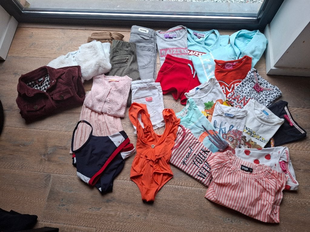 Pakket meisjes kledij maat 116, Autres types, Varia, Enlèvement, Utilisé