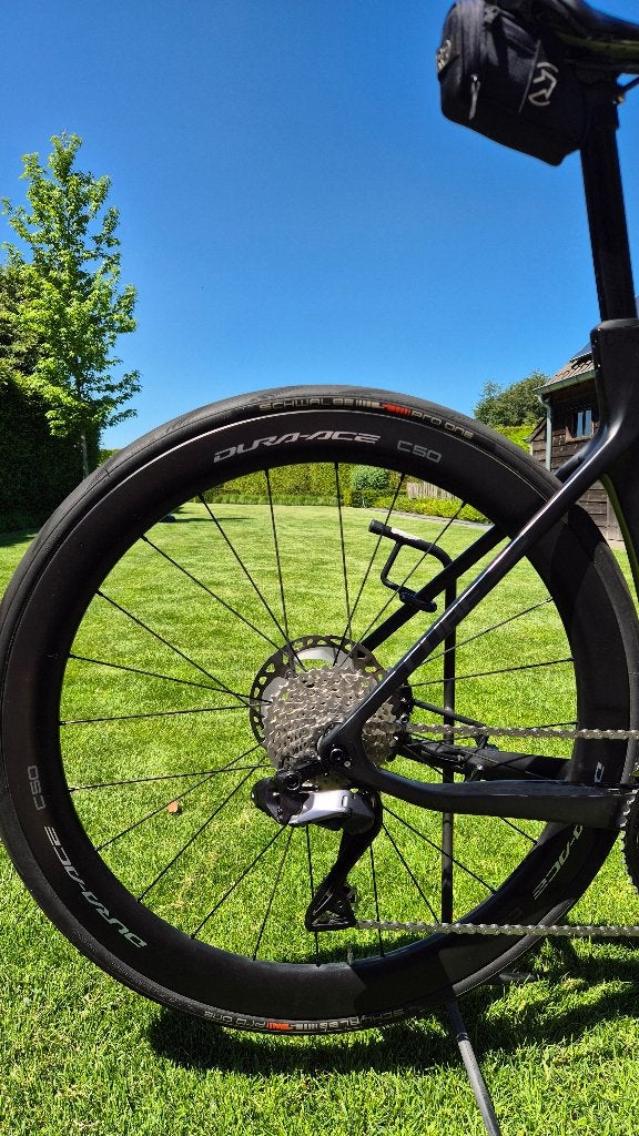 Shimano DURA ACE C50 carbon wielset incl. discs, Fietsen en Brommers, Fietsonderdelen, Zo goed als nieuw, Wiel, Carbon, Gravelbike