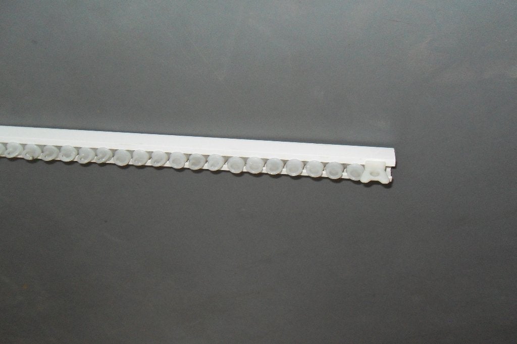 RAIL à RIDEAUX de 1m 60, Raccourcissable, Blanc, Enlèvement, Plastique