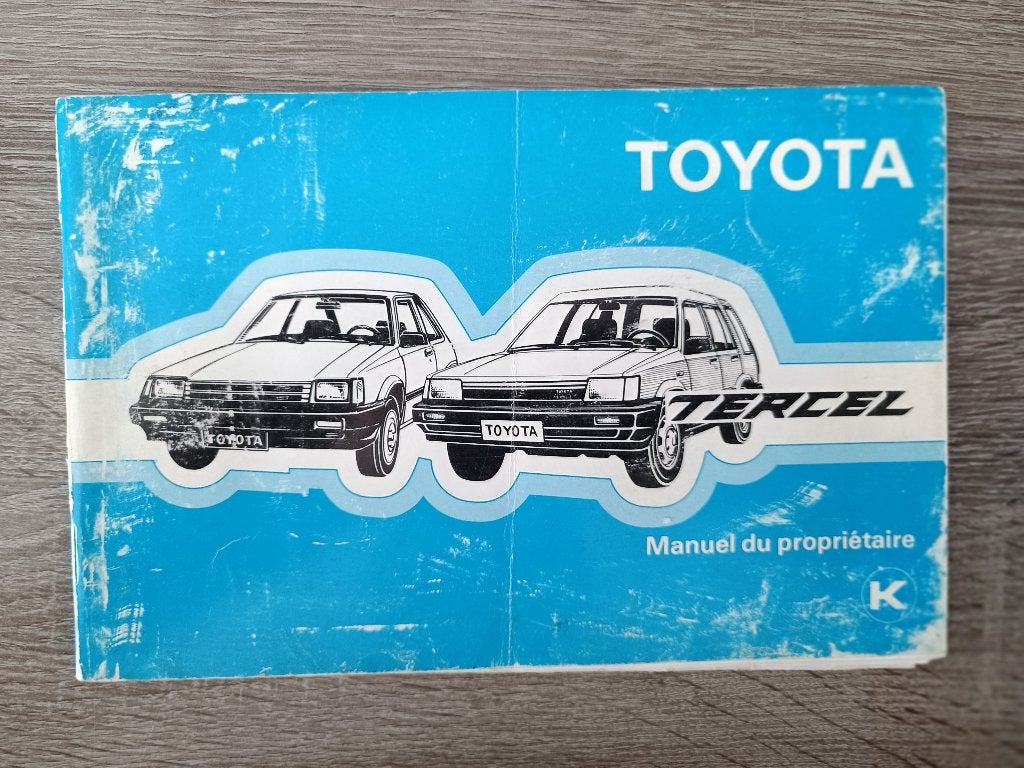 Notice d'utilisation Toyota  Tercel, Enlèvement