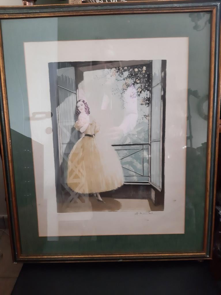 Ets Naillot art deco, Antiek en Kunst, Ophalen of Verzenden