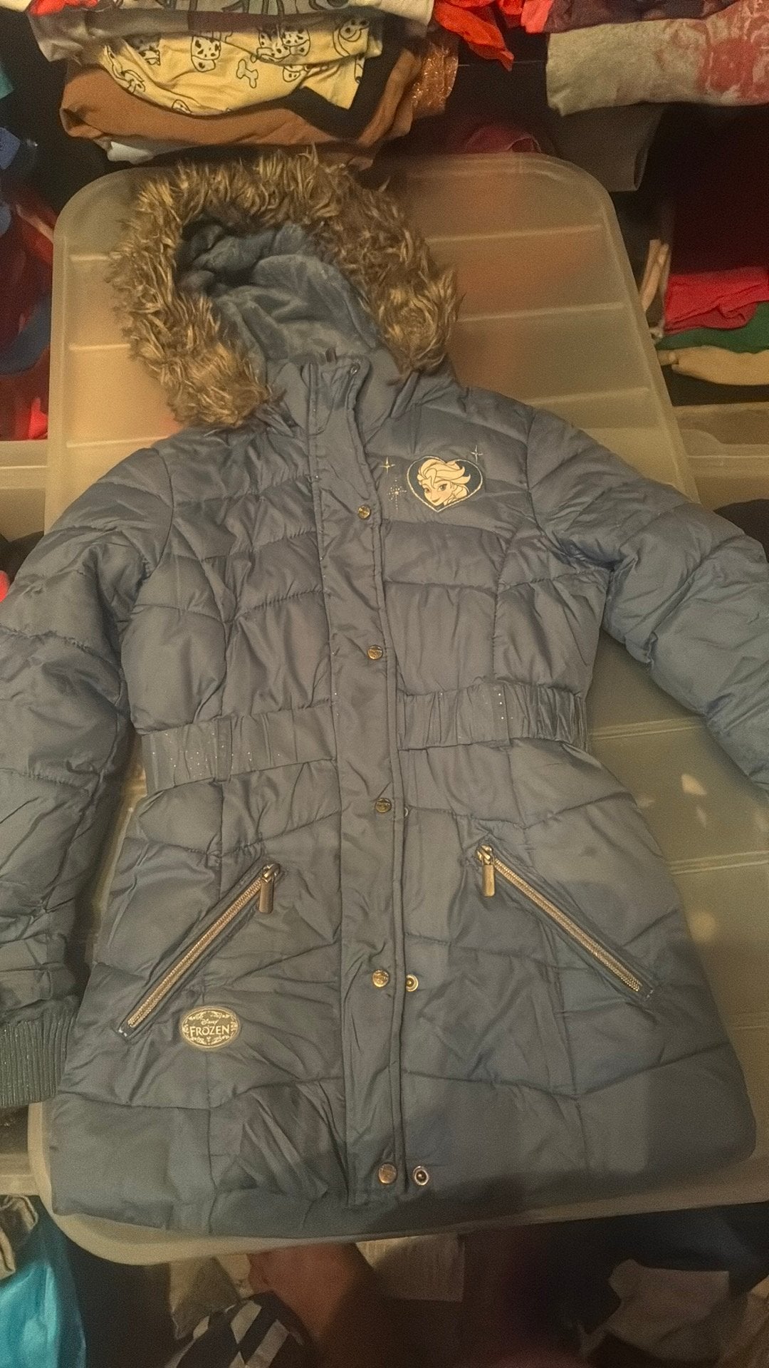 Jas frozen elsa maat 128, Ophalen, Zo goed als nieuw, Jas