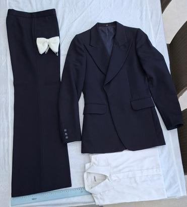 Vintage kostuum / trouwkostuum, Ophalen, Andere, Blauw, Overige maten