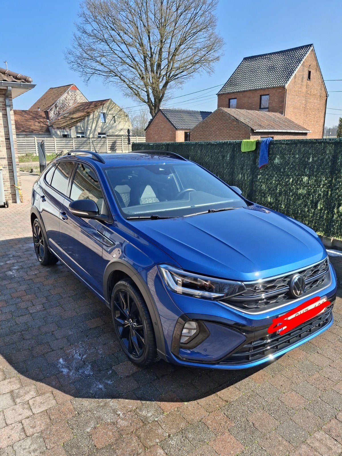 VW TAIGO RLINE, Auto's, Stof, Zwart, Blauw, 5 zetels
