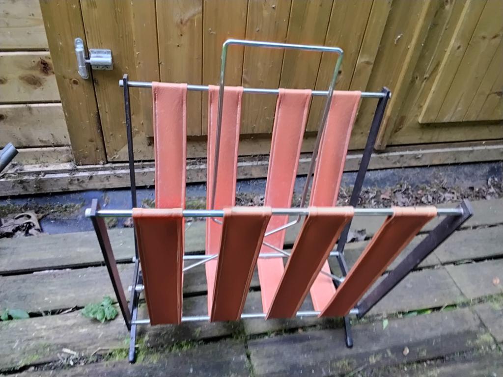 Vintage lectuurbak oranje, zeer goede staat, groot, Huis en Inrichting, Woonaccessoires | Krantenbakken en Lectuurbakken, Ophalen