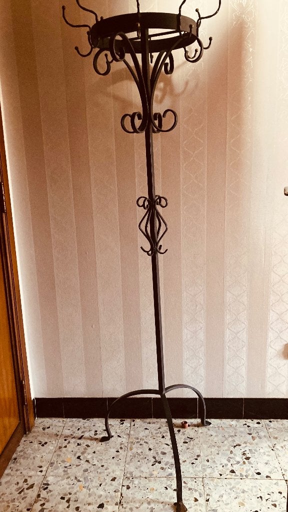 Porte-manteau authentique en fer forgé, Enlèvement