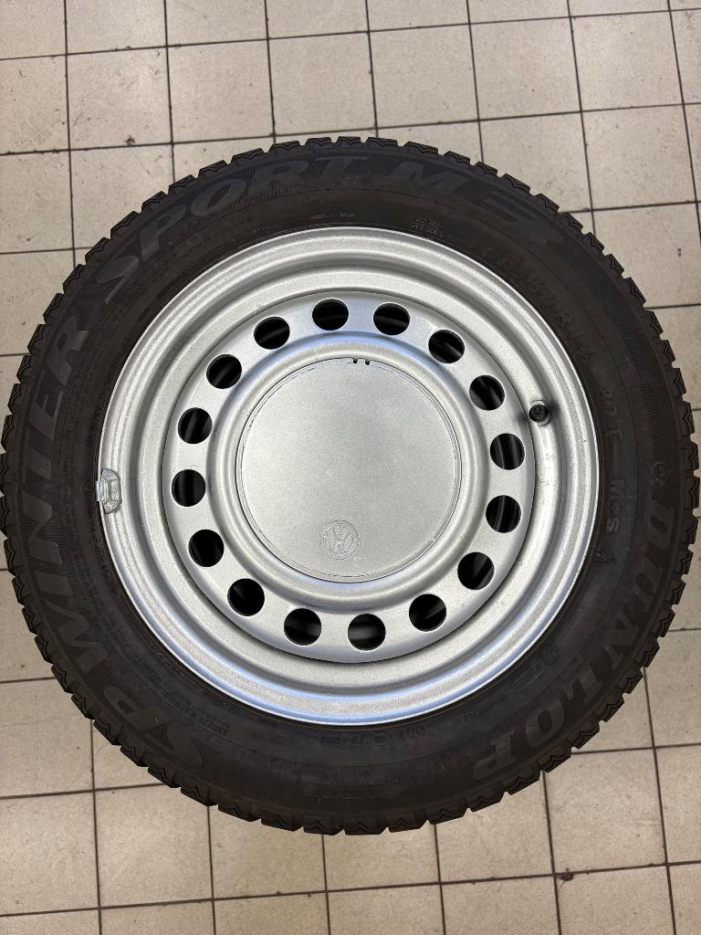 4 Jantes Tôle ORIGINE VW 14" Gris Argent + Caches – Bel État, Autos : Pièces & Accessoires, Pneus & Jantes, Jante(s), 14 pouces