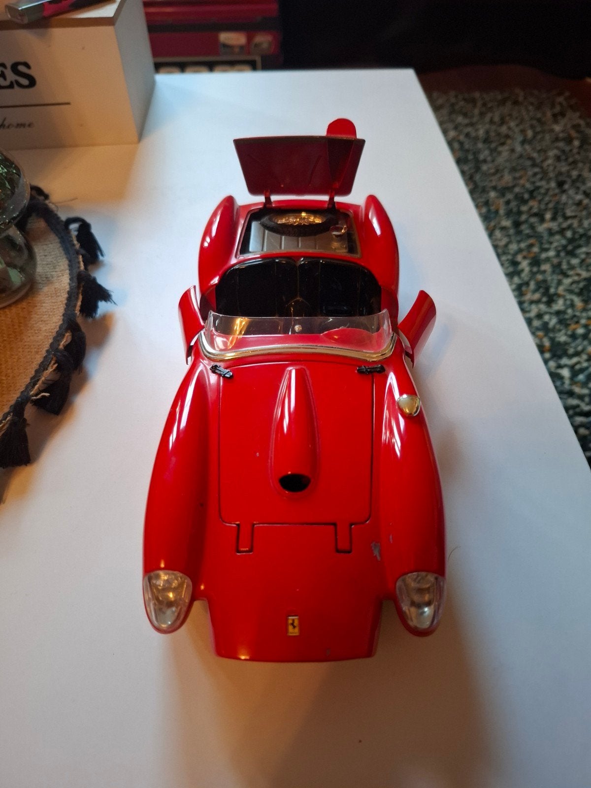 Ferrari 250 testa Rossa 1/18e uit 1957, Ophalen of Verzenden, Zo goed als nieuw, Auto, Burago