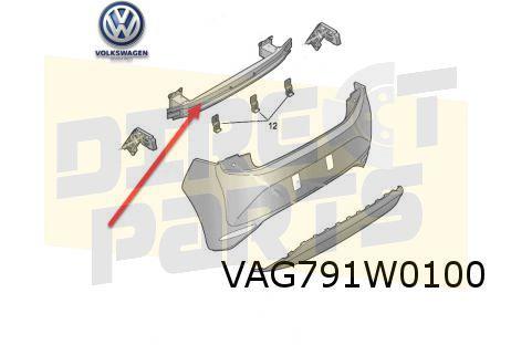 Volkswagen ID.3 (9/20-9/23) achterbumperbalk (traverse) Orig, Neuf, Arrière, Volkswagen, -