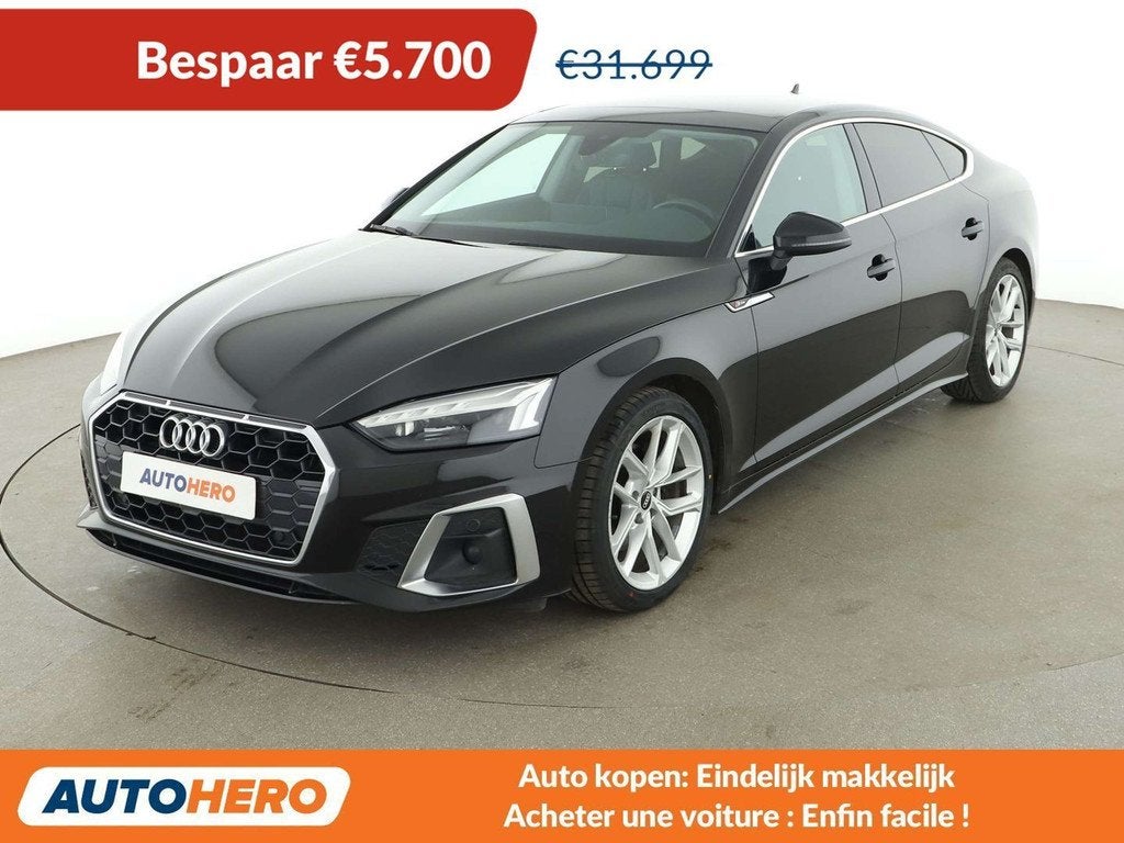 Audi A5 35 TDI Mild-Hybrid S line (bj 2021, automaat), Auto's, Lichtsensor, Gebruikt, Zwart, https://public.car-pass.be/vhr/0519d695-c1c9-4786-b15e-370590adf1f8