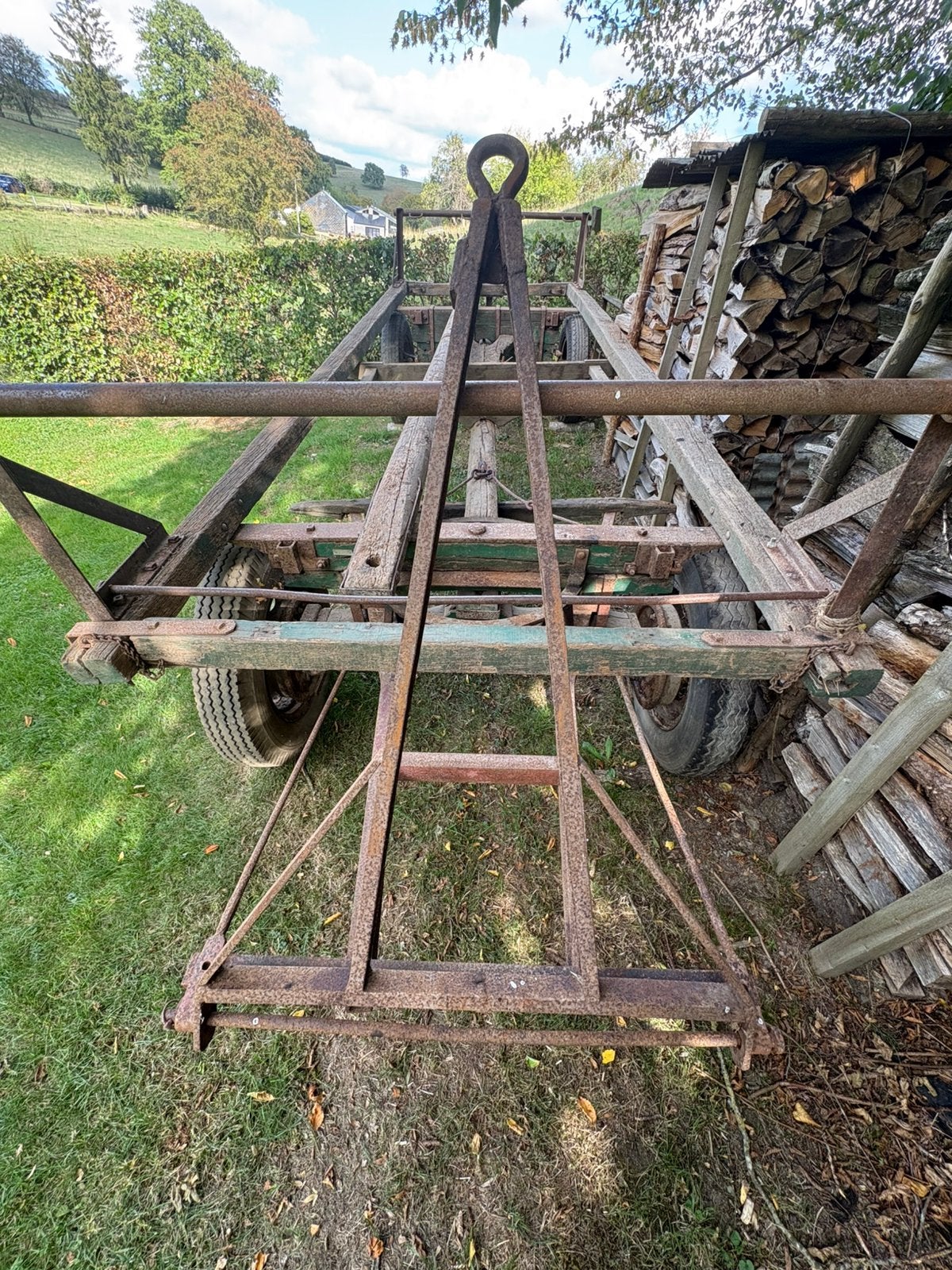 Chariot en bois et metal 5m/1,75m, Enlèvement