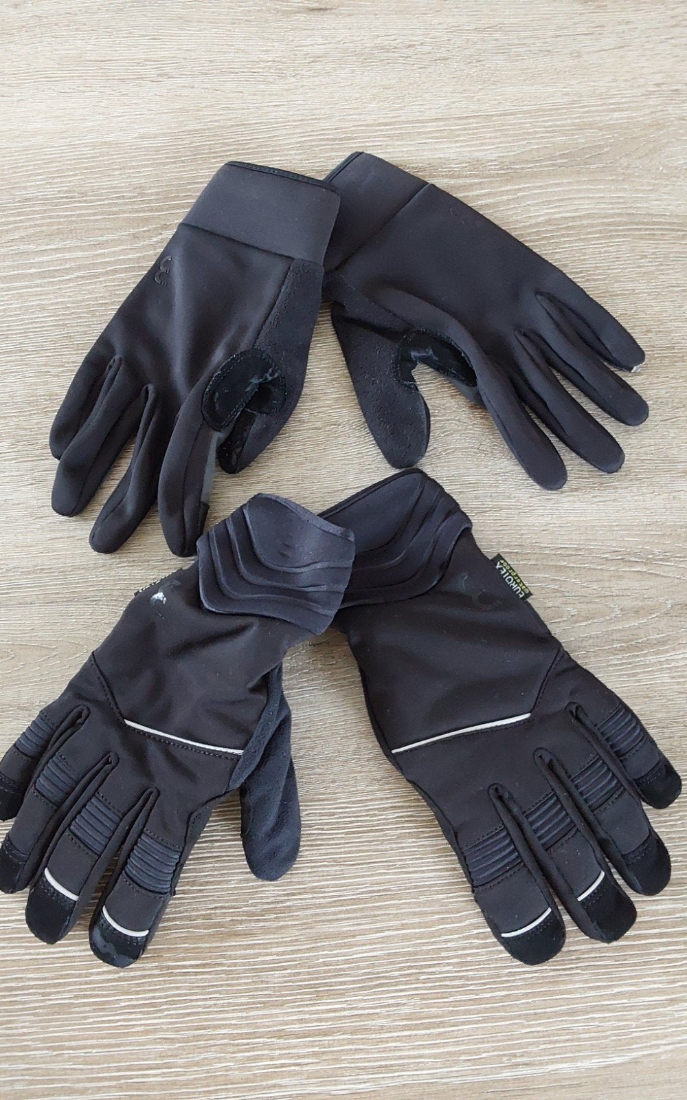 2 paar thermische fietshandschoenen, Ophalen, Gebruikt, Handschoenen, Heren