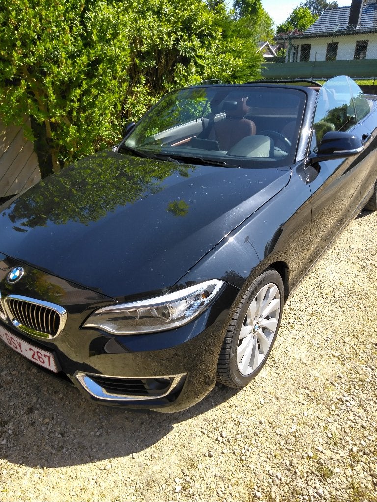 BMW 220i Luxury Cabriolet 2015, Autos, Cuir, Euro 6, Cabriolet, Boîte manuelle