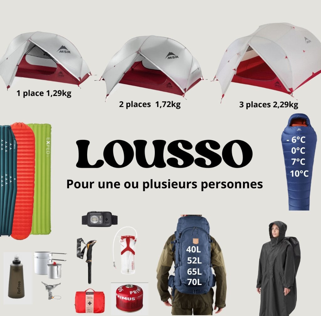 Location pack de randonnée bivouac trekking Belgique France, Enlèvement ou Envoi