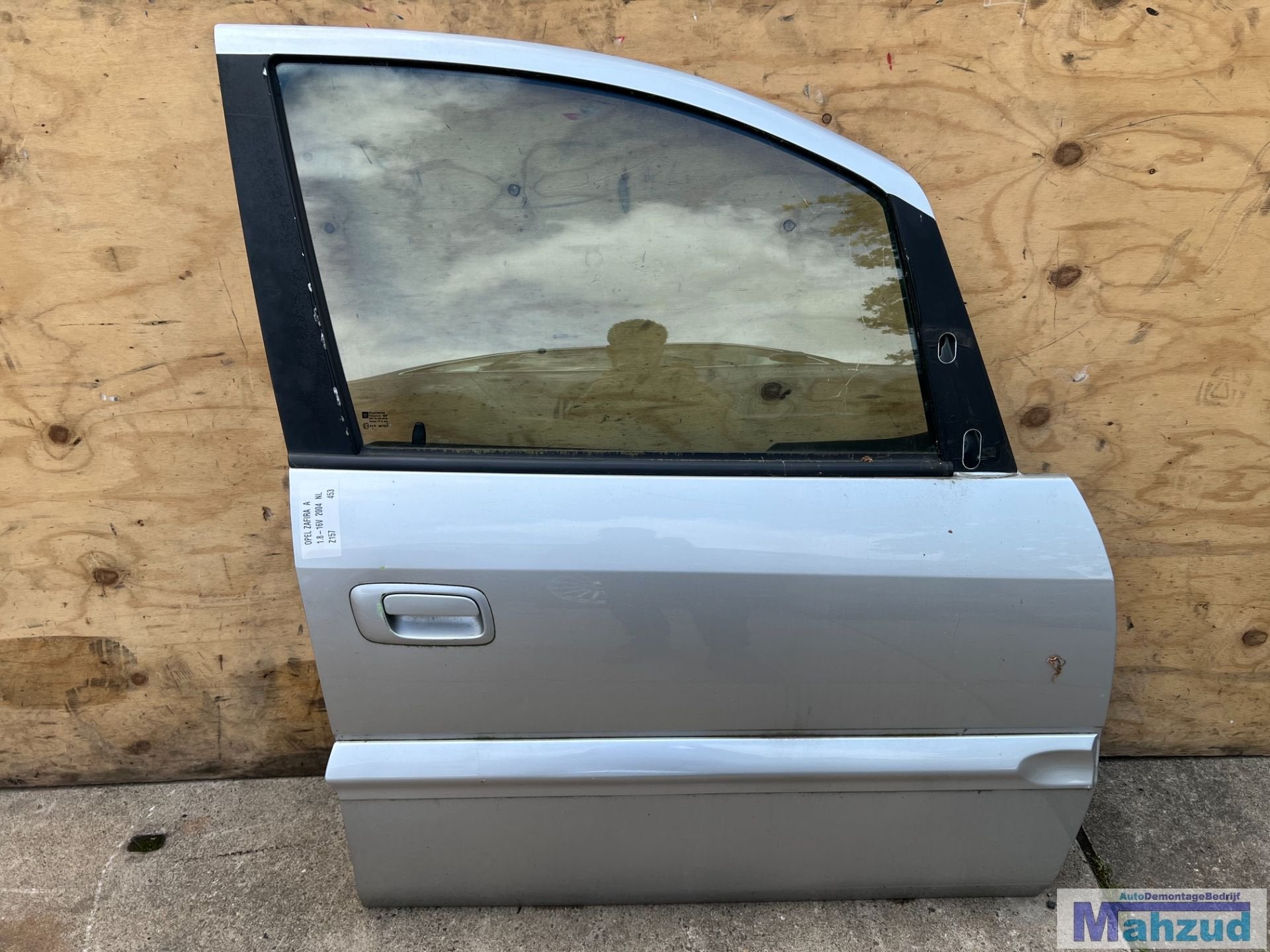 OPEL ZAFIRA A Zilver Z157 rechts voor deur 1998-2005, Gebruikt, Deur, Opel Automobile GmbH, Kontakt@opel-infoservice.de