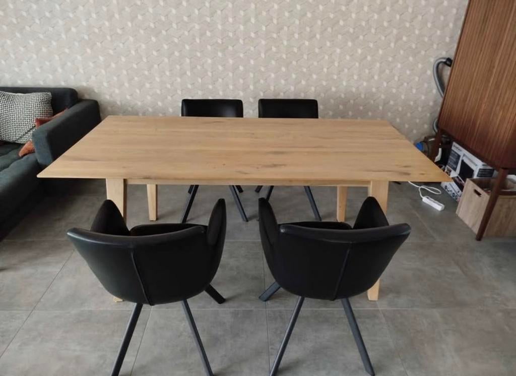 Table en chêne massif 180x90, Enlèvement, Comme neuf, Chêne