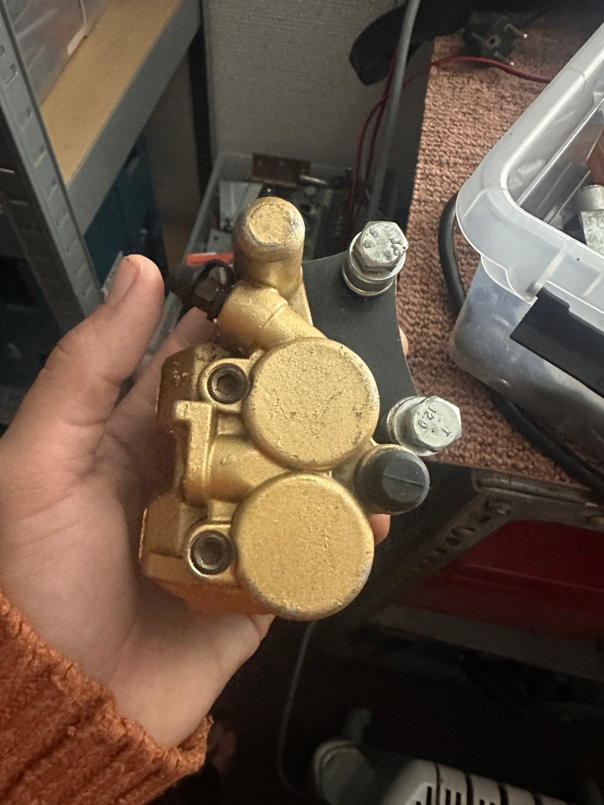 Étrier de frein Brembo + support, Enlèvement, Utilisé