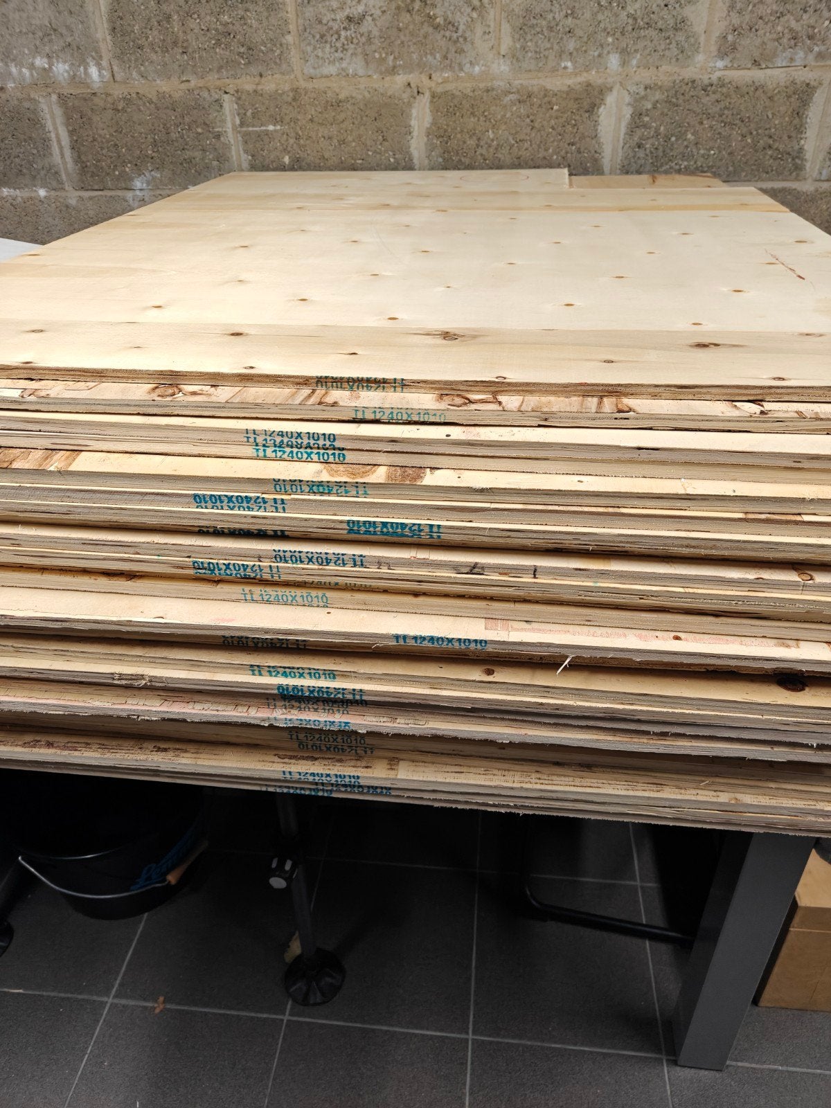 Multiplex 12 MM - b kwaliteit - plaat 124x101, Doe-het-zelf en Bouw, Ophalen, Nieuw, Multiplex, Minder dan 20 mm