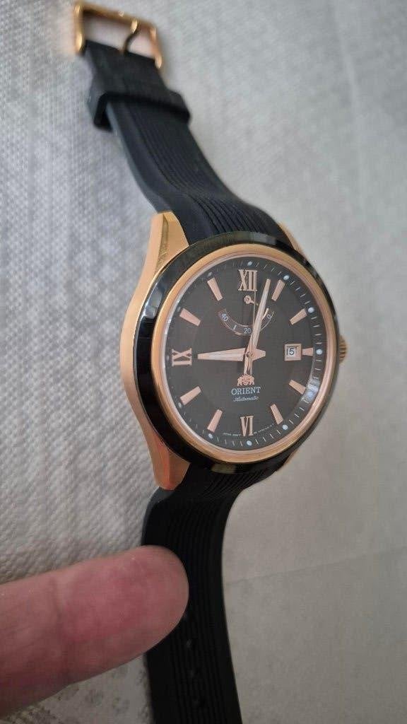 👍Mooi Nieuw Horloge "Orient" automatic - Horlogekast -brons, Handtassen en Accessoires, Horloges | Heren, Overige materialen