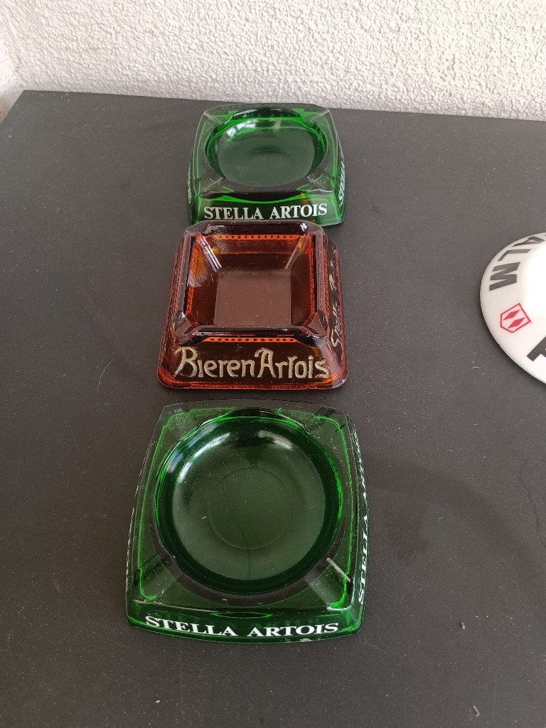 9 asbakken bieren, Verzamelen, Ophalen, Stella Artois