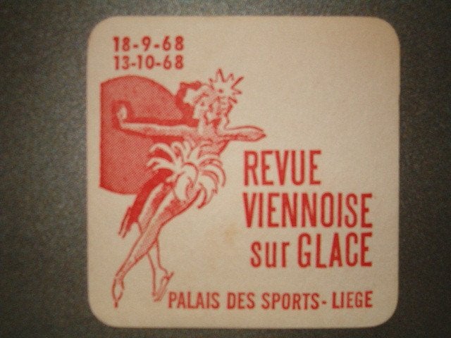 Tapis à bière Stella Artois 19 : R/F : 18-09-68 Liège, Enlèvement ou Envoi, Utilisé, Sous-bock, Stella Artois