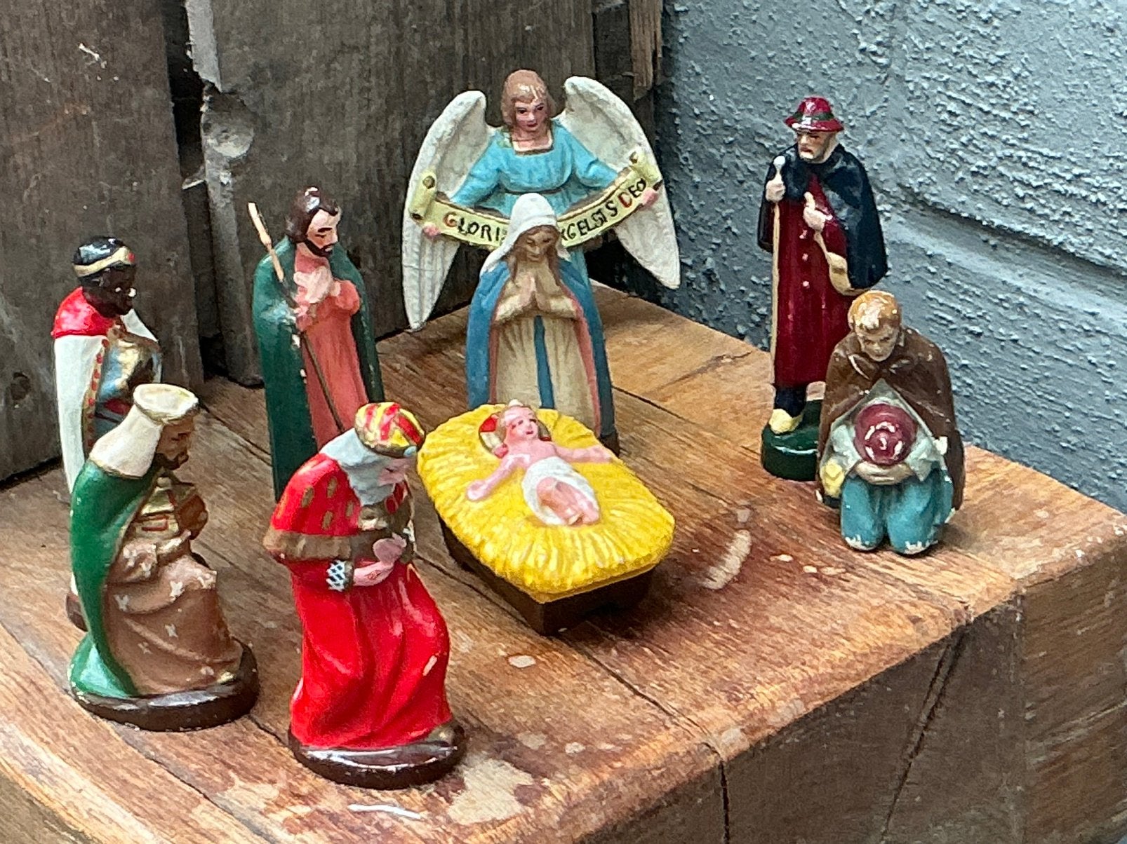 Authentieke Beeusaert Kerstgroep - Composiet, Ophalen of Verzenden