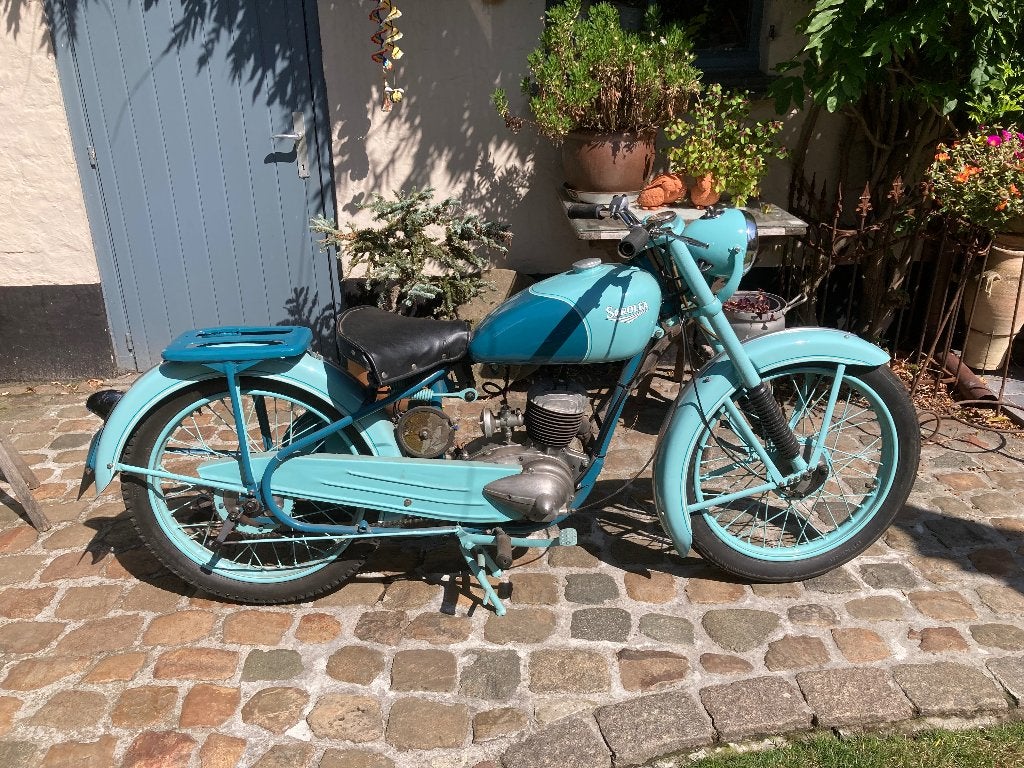 Sarolea 125cc Blauwe Vogel 2-takt, Motos, Occasion, 125 cm³, Permis Moto A1 minimum, Autre