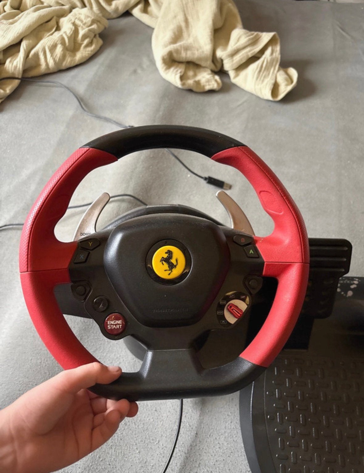 Ferrari 458 Spider Racing Wheel met pedalen, Ophalen of Verzenden, Zo goed als nieuw