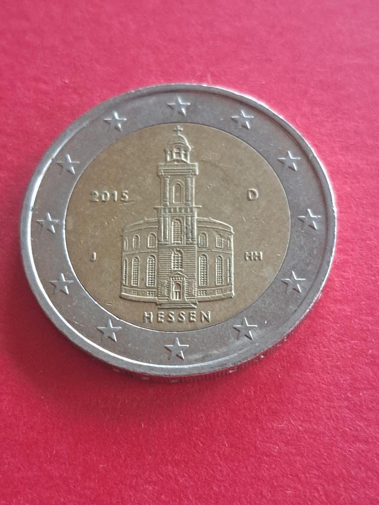 2015 J Duitsland 2 euro Hessen Hamburg, Postzegels en Munten, Munten | Europa | Euromunten, Verzenden, Duitsland, 2 euro, Losse munt