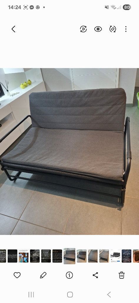 Zetelbed, Maison & Meubles, Canapés | Salons, 75 à 100 cm, Moins de 150 cm, Banc droit, Comme neuf
