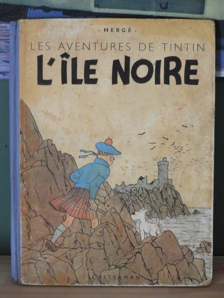 Les aventures de Tintin "L'île noire", Livres, Une BD, Enlèvement ou Envoi, Utilisé, HERGE