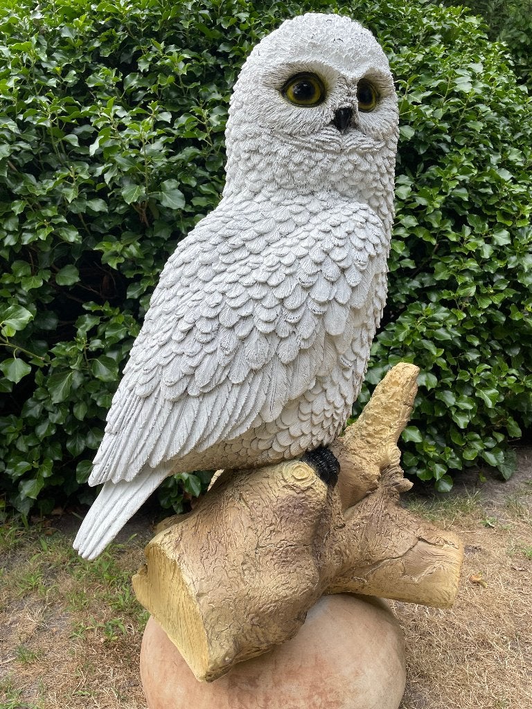 Image harfang des neiges blanc, jardin, pelouse, zoo 80cm, Jardin & Terrasse, Enlèvement, Neuf, Synthétique, Animal