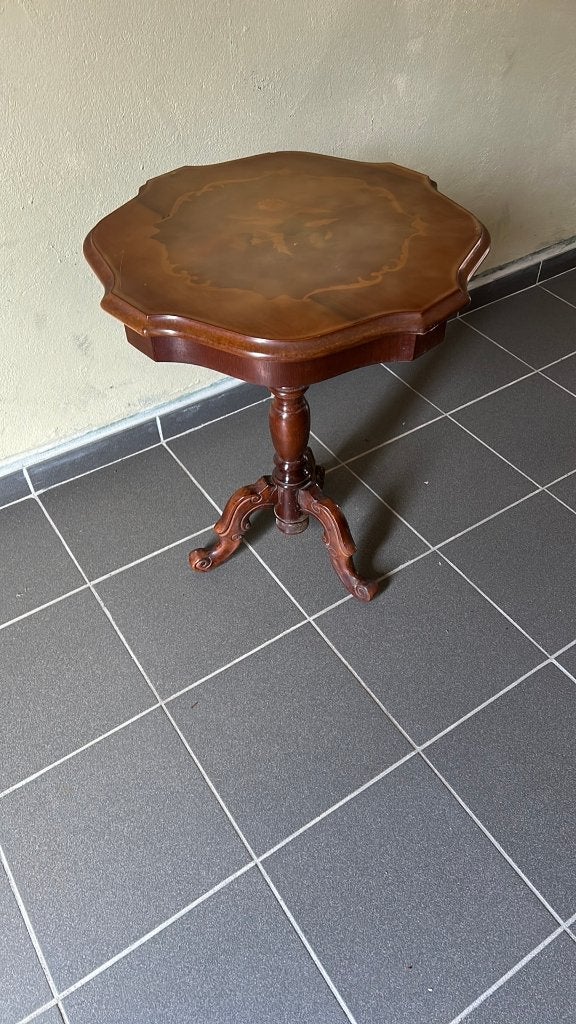 Prachtig bijzettafeltje H68cm B54cm, Maison & Meubles, Tables | Tables d'appoint, Enlèvement, Utilisé, Autres formes, Bois