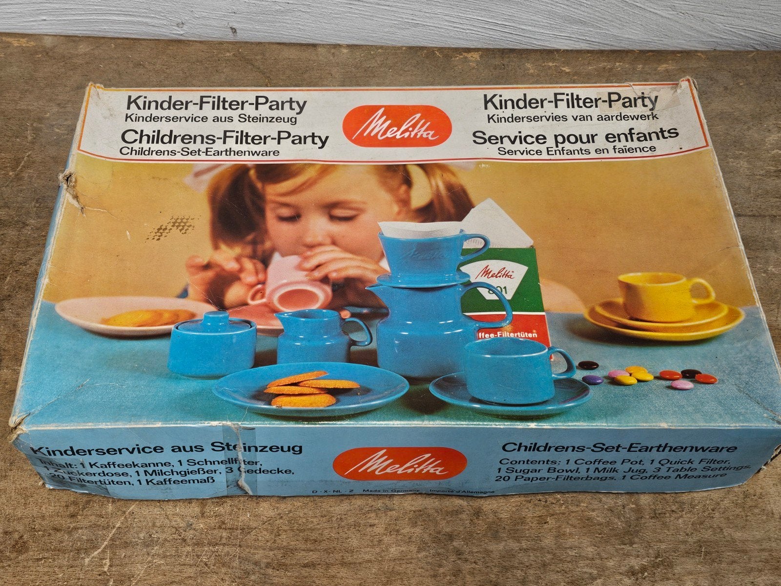 Service à café/thé pour enfants en porcelaine Melitta antiqu, Antiquités & Art, Enlèvement ou Envoi