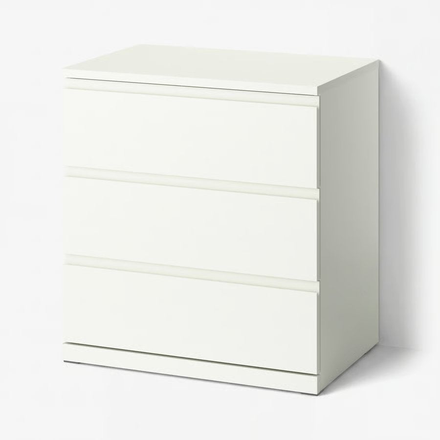 [NEUF] Meuble commode 3 tiroirs ikea MALM, Maison & Meubles, Armoires | Commodes, Moins de 100 cm, Enlèvement, 50 à 100 cm, 50 à 75 cm