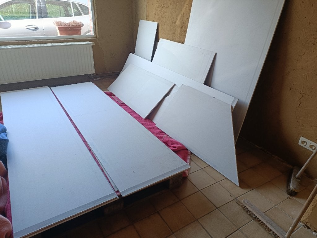 Assiettes en gyproc - complètes et 2 pièces, Enlèvement, Comme neuf, Autres matériaux, Moins de 20 mm