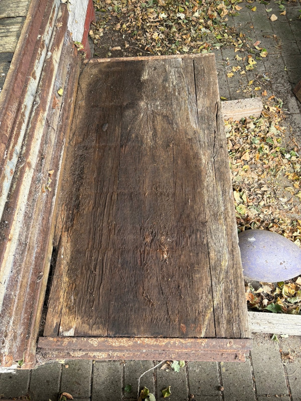 Hardhout steenschot, Ophalen, Gebruikt, Planken, Hardhout