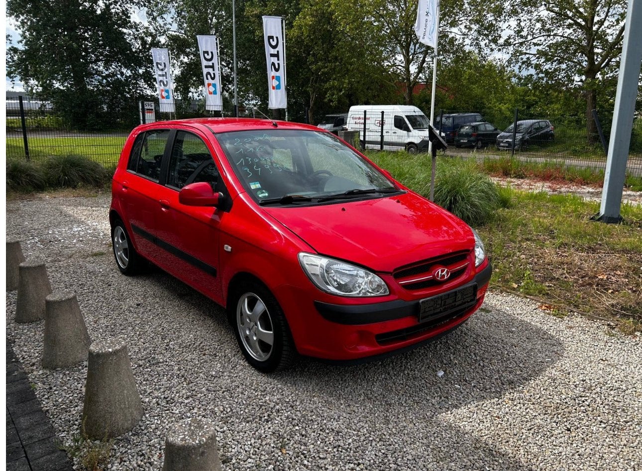 Hyundai getz benzine met keuring verkoop en garantie, Auto's, Voorwielaandrijving, Stof, Zwart, 4 cilinders