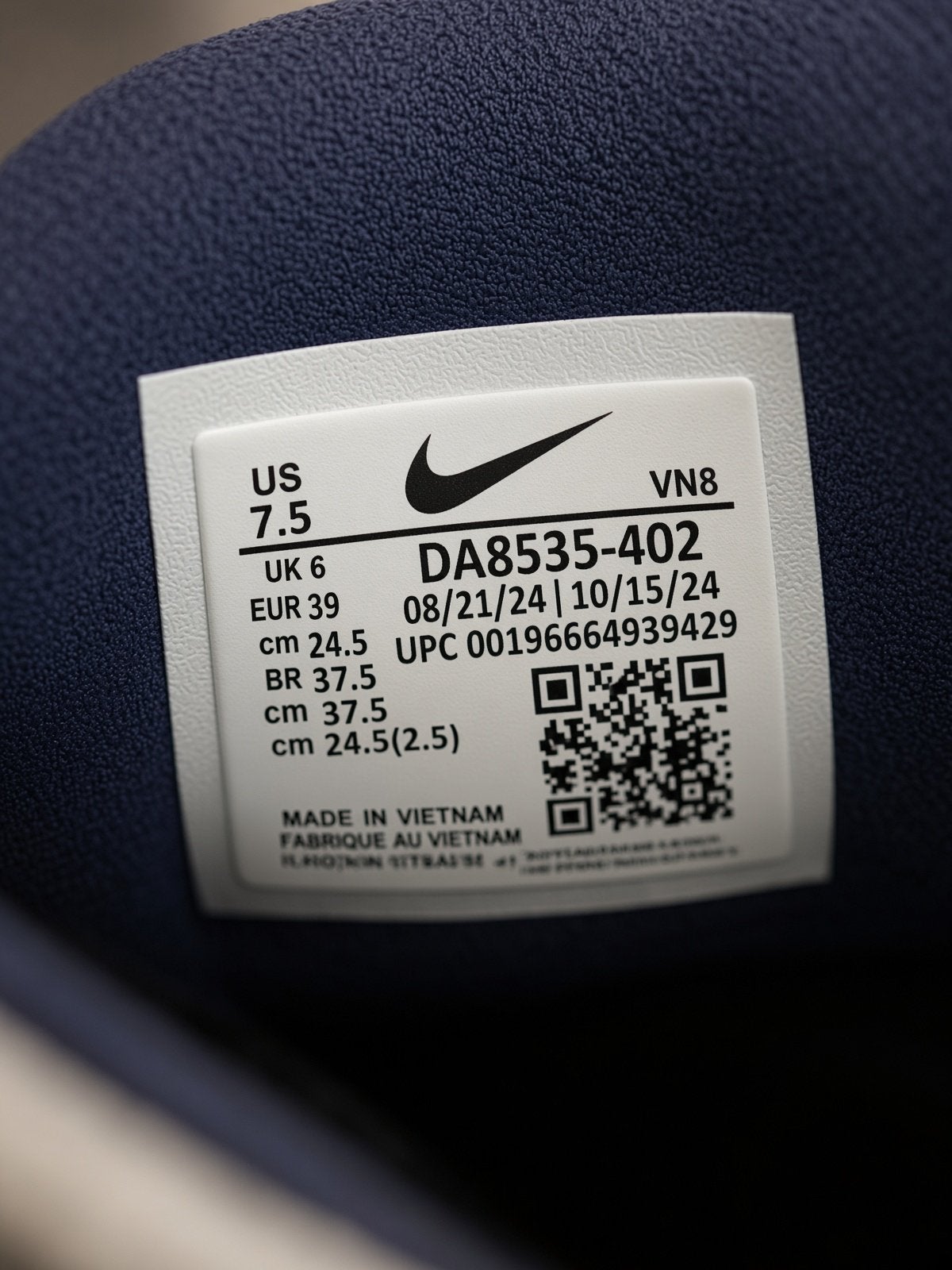 Nike Air zoom Structure 24 EU MAAT 39 Midnight Navy te koop, Nieuw, Ophalen of Verzenden, Overige sporten, Hardloopschoenen
