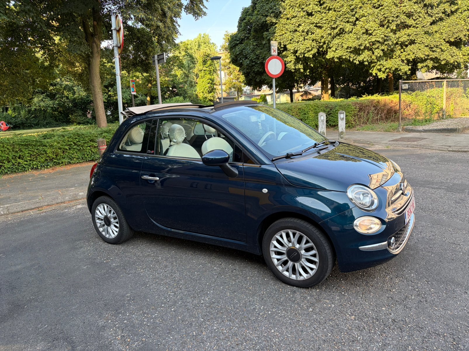 Fiat 500 Cabrio 1.2 benz 99000km 2018 garantie, Autos, 1242 cm³, Essai à domicile, Achat, Euro 6
