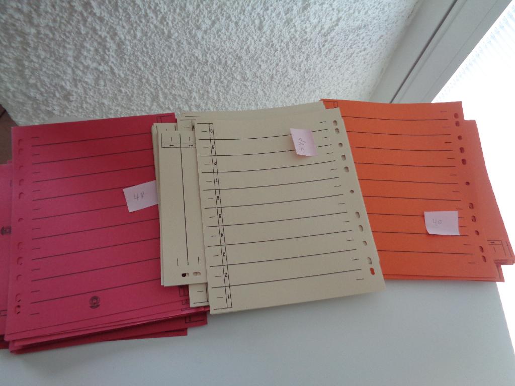 Intercalaires A4 120 pièces, Divers, Fournitures scolaires, Envoi, Utilisé